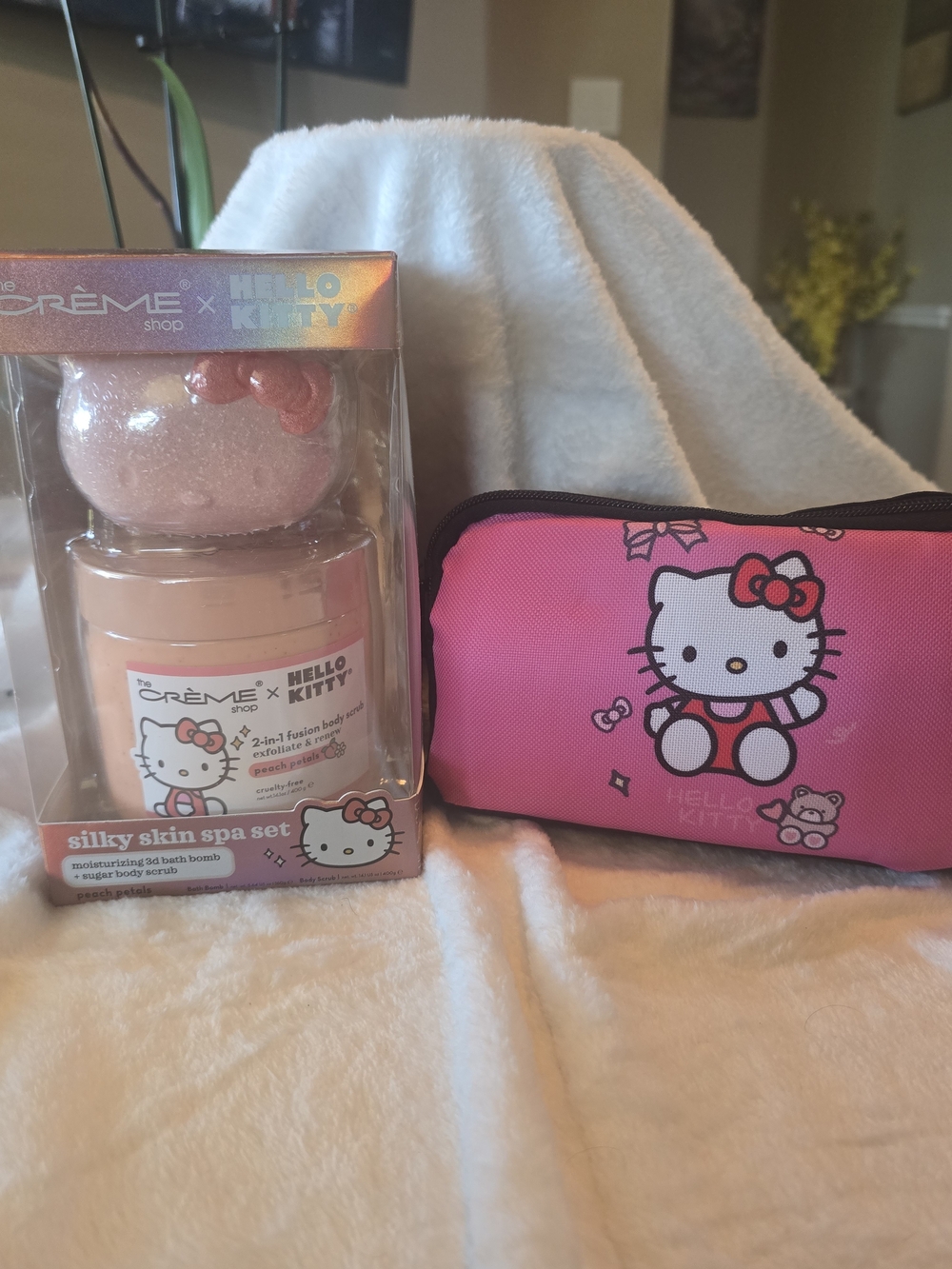 The Creme Shop Hello Kitty Silky Skin Spa Set & Cosmetic Bag